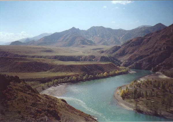 Место слияния рек Чуя и Катунь